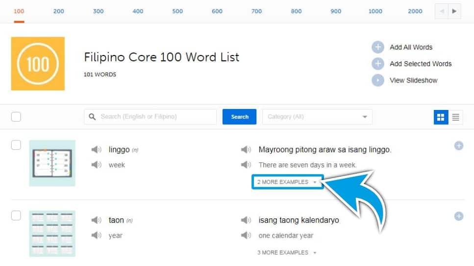 FilipinoPod101-Review-Core-Words-List