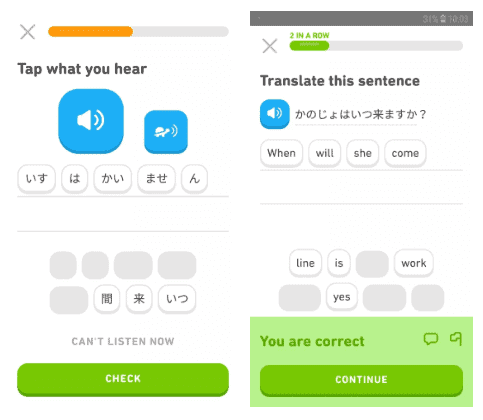 Duolingo-Japanese-Review-Sentence-Matching